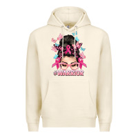 Tofu Warrior Cancer messy bun Cancer Awareness Premium Hoodie - HowdyJamesFarm
