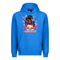 True Royal Warrior Cancer messy bun Cancer Awareness Premium Hoodie - HowdyJamesFarm
