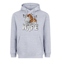 Heather Grey hope white ribbon lung cancer nails Heavyweight Hoodie - NancyCooperArtShop
