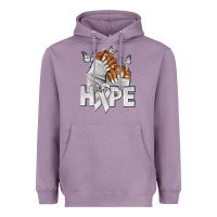 Lavender hope white ribbon lung cancer nails Heavyweight Hoodie - NancyCooperArtShop
