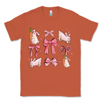 Copper pink ribbons with rabbits Classic Tee - MaliasSmallBusiness