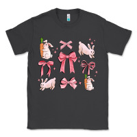 Smoke pink ribbons with rabbits Classic Tee - MaliasSmallBusiness