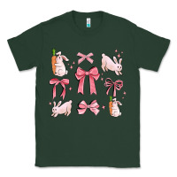 Sports Green pink ribbons with rabbits Classic Tee - MaliasSmallBusiness