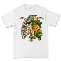 White skeleton chest christmas Premium Tee - FaDigitalArtStudio