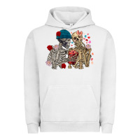 Pigment Lunar Rock Skeleton couple Valentine's Day Urban Hoodie - FaDigitalArtStudio