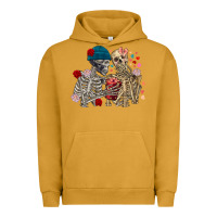 Pigment Peanut Butter Skeleton couple Valentine's Day Urban Hoodie - FaDigitalArtStudio