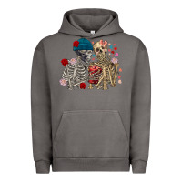 Pigment Tornado Skeleton couple Valentine's Day Urban Hoodie - FaDigitalArtStudio