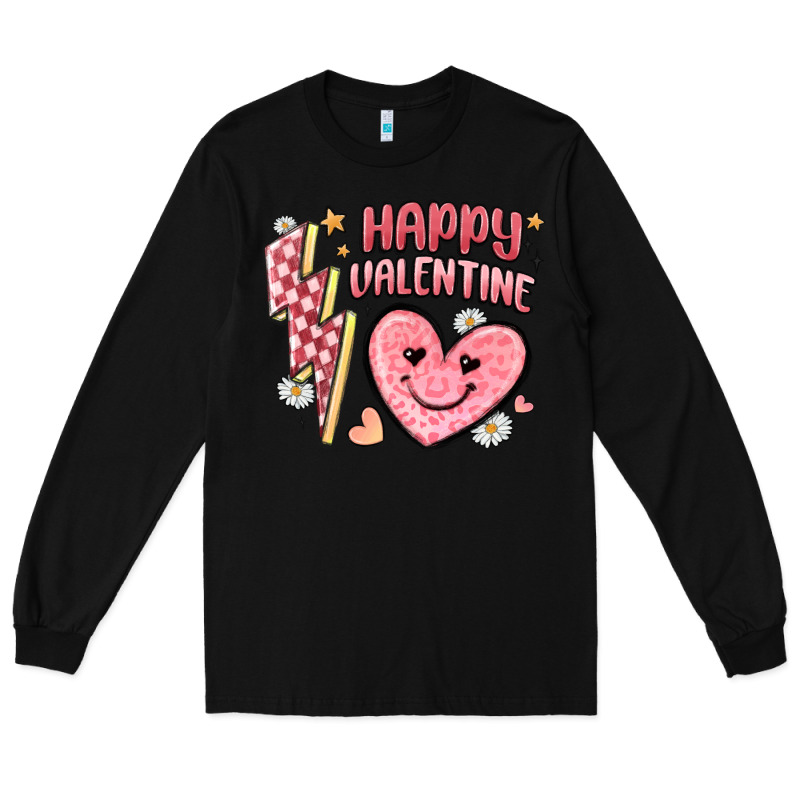 Happy Valentine Heart Long Sleeve Tee by MaliasSmallBusiness | Teevron