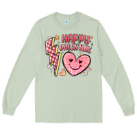Matcha happy valentine heart Long Sleeve Tee - MaliasSmallBusiness