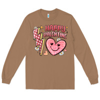 Toasted Coconut happy valentine heart Long Sleeve Tee - MaliasSmallBusiness