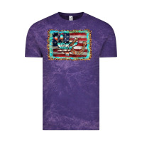 Cloud Purple flag cactus horseshoe Vintage Tee - AdoDesignShop