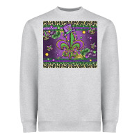 Mardi Gras Fleur De Lis Heavyweight Sweatshirt | Teevron