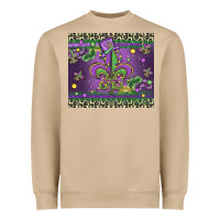 Mushroom mardi gras fleur de lis Heavyweight Sweatshirt - MaliasSmallBusiness