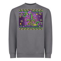 Storm mardi gras fleur de lis Heavyweight Sweatshirt - MaliasSmallBusiness