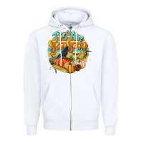 White tis' the season Zipper Hoodie - LillyAllenDesigns