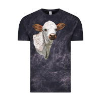 Texas Longhorn Calf Face Vintage Tee | Teevron