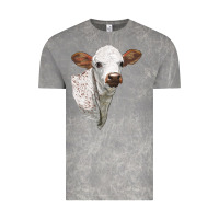 Cloud Rock Texas Longhorn Calf Face Vintage Tee - LillyAllenDesigns
