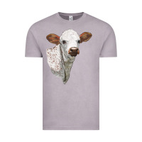 Vintage Zinc Texas Longhorn Calf Face Vintage Tee - LillyAllenDesigns