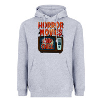 Heather Grey Horror Movies and Chill Heavyweight Hoodie - texasbilliewilder