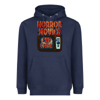 Navy Horror Movies and Chill Heavyweight Hoodie - texasbilliewilder
