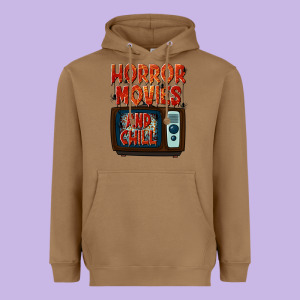 Horror Movies And Chill Heavyweight Hoodie Designed By Texasbilliewilder