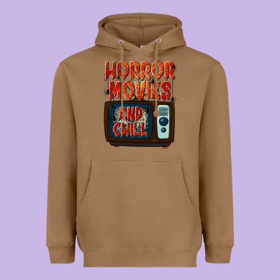 Horror Movies And Chill Heavyweight Hoodie Designed By Texasbilliewilder