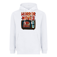 White Horror Movies and Chill Heavyweight Hoodie - texasbilliewilder