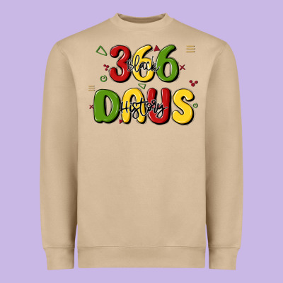 366 Days Black History Heavyweight Sweatshirt Designed By Maliassmallbusiness