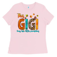 Bubblegum Pink this gigi loves her little pumpkins Ladies Tee - texasbilliewilder