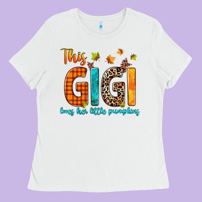 This Gigi Loves Her Little Pumpkins Ladies Tee Designed By Texasbilliewilder