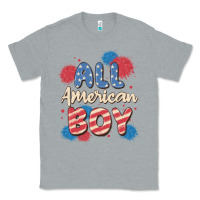 Heather Grey all american boy Classic Tee - MaliasSmallBusiness