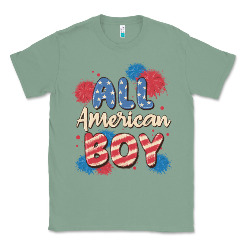 All American Boy Classic Tee by MaliasSmallBusiness | Teevron
