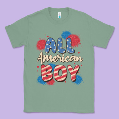 All American Boy Classic Tee Designed By Maliassmallbusiness
