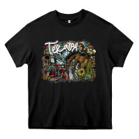 Black texas Heavy Core Tee - SublimationCraftShop