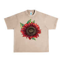 French Oak procut red sunflower Urban Heavy Tee - LillyAllenDesigns