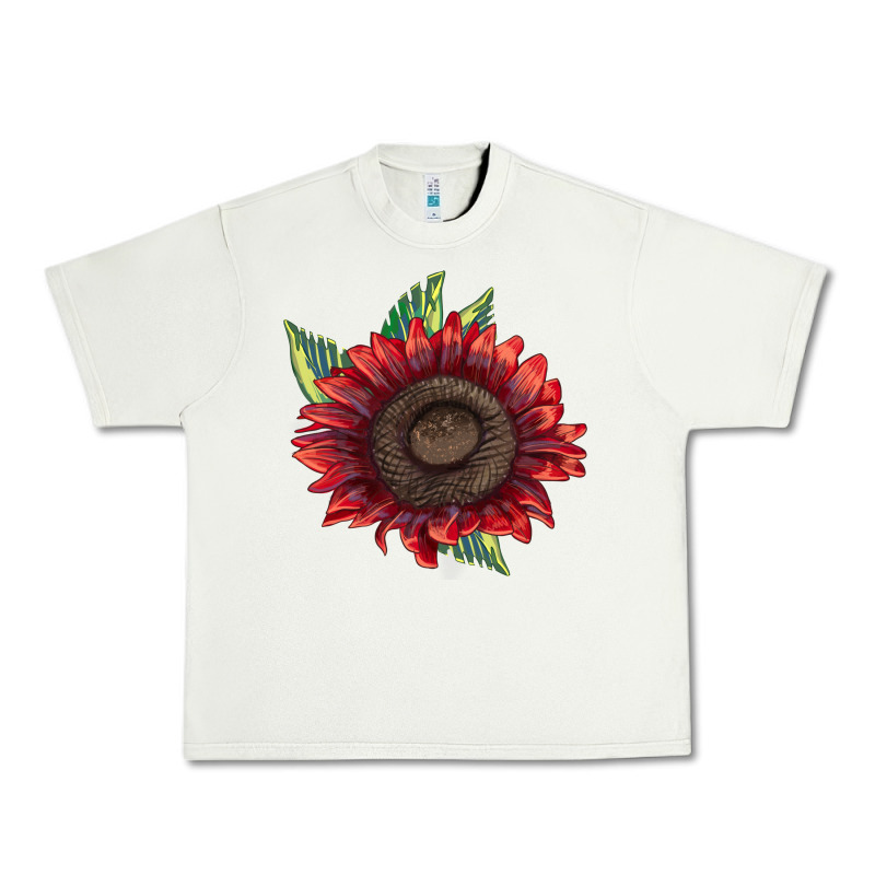 Procut Red Sunflower Urban Heavy Tee by LillyAllenDesigns | Teevron