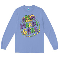 Colony Blue mardi gras Long Sleeve Tee - MaliasSmallBusiness