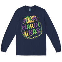 Navy mardi gras Long Sleeve Tee - MaliasSmallBusiness
