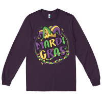Plum mardi gras Long Sleeve Tee - MaliasSmallBusiness