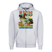 Heather Grey Hocus Croakus Halloween Frog Zipper Hoodie - LillyAllenDesigns
