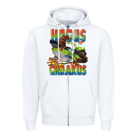 White Hocus Croakus Halloween Frog Zipper Hoodie - LillyAllenDesigns
