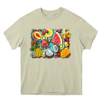 Mossy summer fruits background Heavy Core Tee - BarkalooDesign
