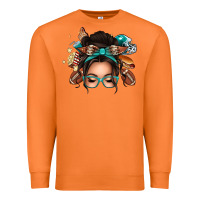 Carrot american football messy bun Premium Sweatshirt - texasbilliewilder