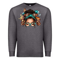 Charcoal Heather american football messy bun Premium Sweatshirt - texasbilliewilder