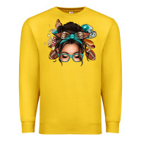 Lemon american football messy bun Premium Sweatshirt - texasbilliewilder