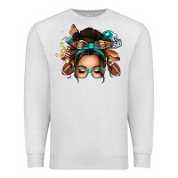 Oatmeal Heather american football messy bun Premium Sweatshirt - texasbilliewilder
