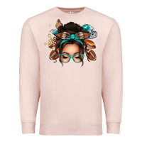 Pale Pink american football messy bun Premium Sweatshirt - texasbilliewilder