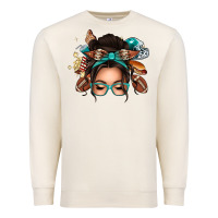 Sandshell american football messy bun Premium Sweatshirt - texasbilliewilder