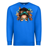 True Royal american football messy bun Premium Sweatshirt - texasbilliewilder