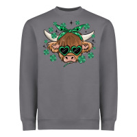 Storm st patrick's day cow Heavyweight Sweatshirt - MaliasSmallBusiness